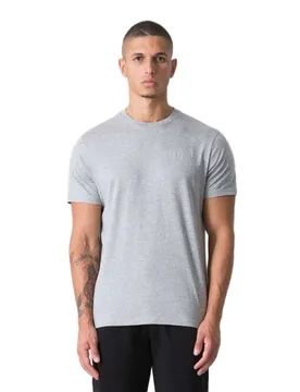 T-shirt à Manches Courtes Jersey Grey Melange XL