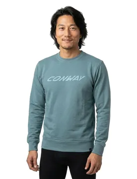 Conway Felpa Logo Stone Blue