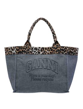 Ganni Borsa tote con logo