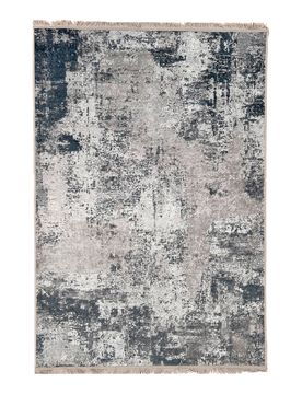 Waschbarer Teppich "Ina" blau