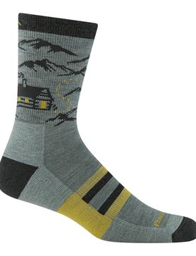Hike Hike Hut Micro Crew Socke 41-42 Seafoam