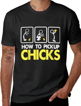 How To Pick Up Chicks T-Shirt plus sizes vintage graphics Aesthetic clothing Short sleeve tee men - Aliexpress - FashionsVida