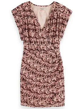 Robe Sans Manches Mini Wrap Block Floral 32