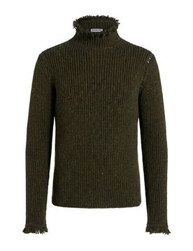 Rollkragenpullover Herren Militärgrün S Herren