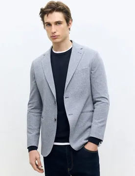 Chaqueta de hombre punto pata de gallo - Dustin - FashionsVida
