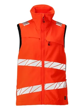Mascot Gilet Hi-Vis Red M - MASCOT - FashionsVida
