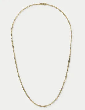 Auto GP Sterling Paper Chain Necklace Gold male - Autograph - FashionsVida