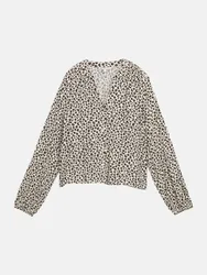 Blusenshirt mit Raffungen Mehrfarbig L
