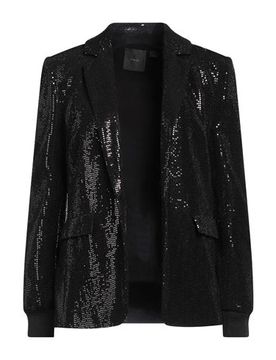 Americana Mujer Negro M,XS Mujer