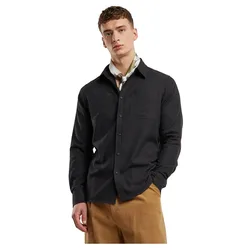 Camicia A Maniche Lunghe Flanell Black XL