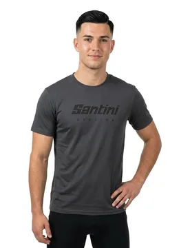 T-shirt à Manches Courtes Logo - Santini - FashionsVida