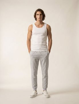 Pantaloni jogger slim fit - grigio chiaro