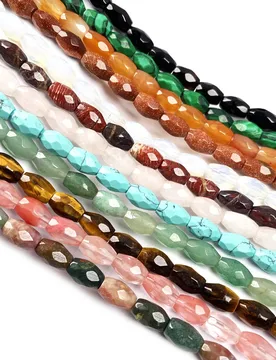 Natural Stone Column shape Faceted beads crystal Semifinished Loose beads For jewelry making DIY Necklace Bracelet Accessories - Aliexpress - FashionsVida