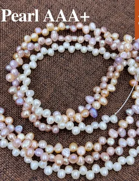 Natural Baroque Pearl Bead 4-5mm Natural Freshwater Pearl Loose Spacer Beaded for Making DIY Jewerly Necklace Bracelet 36cm - Aliexpress - FashionsVida