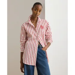 Camisa de mujer de algodón de rayas