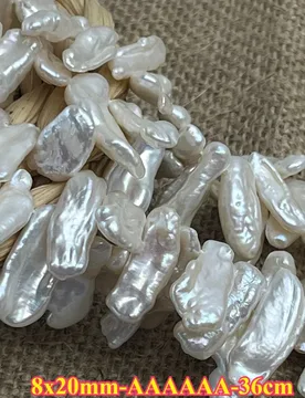 X20mm 6A Premium Natural Freshwater Pearl White Irregular Baroque Spacer Bead Jewelry Make DIY Necklace Bracelet Women Wedding - Aliexpress - FashionsVida