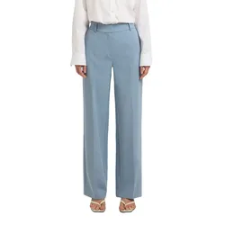 Pantaloni Rita Wide Leg Fit Dusty Blue / Melange 40