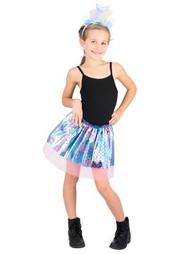 Meerjungfrau Set Mädchen Kinderkostüm Blau - female