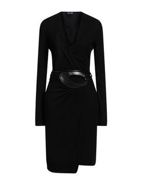 Vestido midi Mujer Negro 36 Mujer