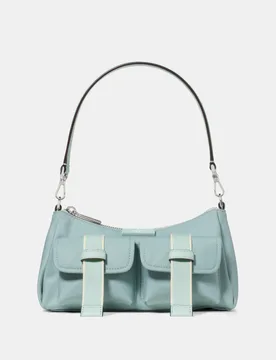 Womens Carter Ksnyl Cargo Crossbody Bag - Blue Nylon - One Size - Kate Spade - FashionsVida