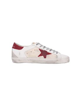 Men's Leather Sneakers with Cotton & Rubber Construction