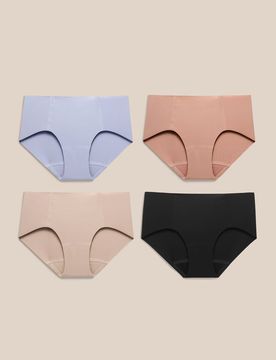 Donna Slip Seta Comodi Traspiranti Nero+Albicocca S