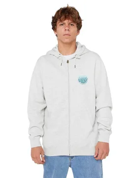 Sweat-shirt à Zip Wettie Passage Icon Grey Marle XL Homme - Rip curl - FashionsVida