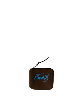 Pochette con zip MARRONE UNICA
