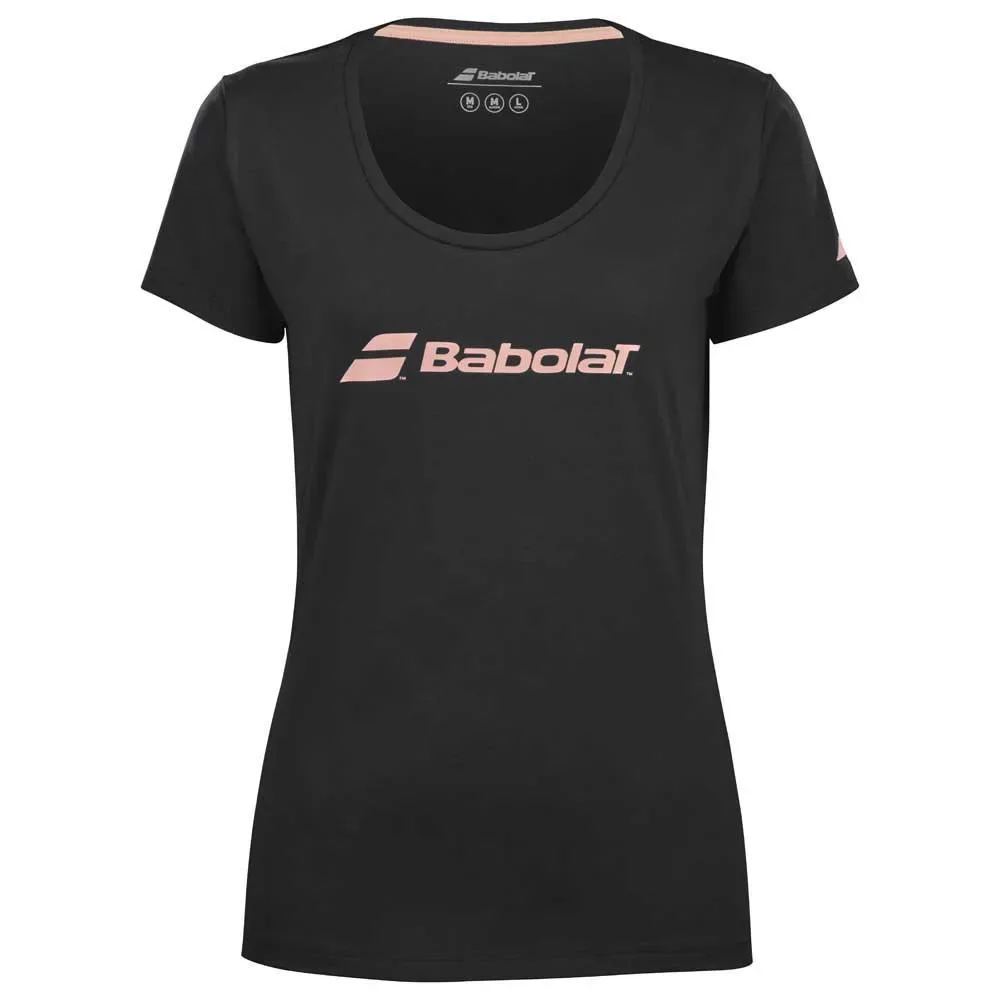 Exercise Short Sleeve T-shirt Black / Black XO - Babolat - FashionsVida