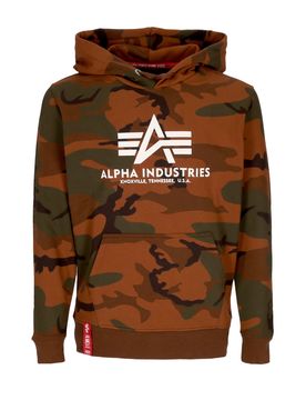 Felpa Cappuccio Uomo Basic Hoodie Burned Camo