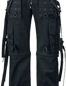 Gothic Cargohose - Abaddon - W30L34 bis W42L34 - für Männer - Größe W32L34 - schwarz - Männer - male - Gothicana by EMP - FashionsVida