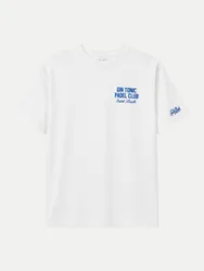 T-Shirt Gin Tonic Padel Club Weiß M