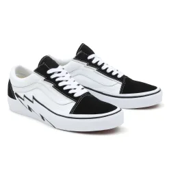 Unisex Old Skool Bolt Sneakers - Black Leather - Size Uk 5