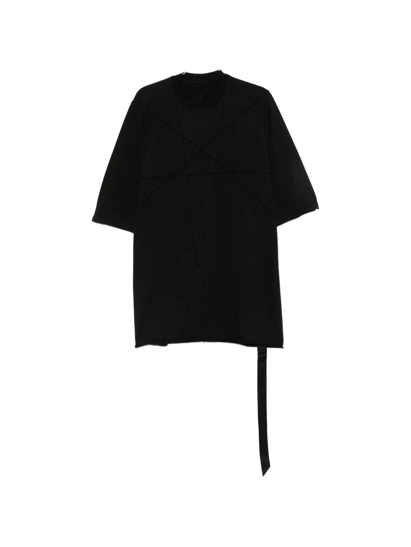 Oversized Crew Neck T-Shirt with Three-Quarter Sleeves