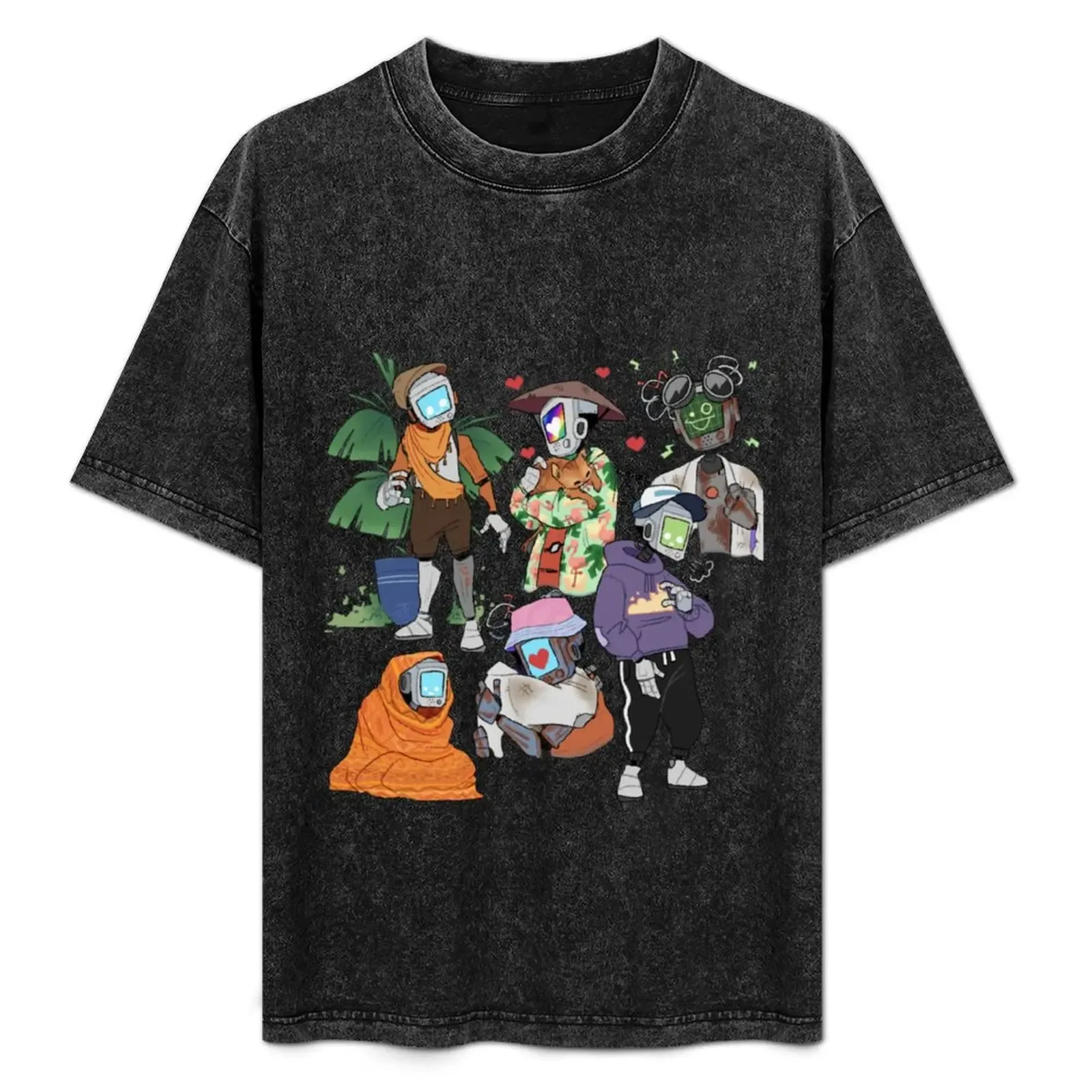 Stray Game T-Shirt Minimalist Plain Crew Neck T-Shirt - Aliexpress - FashionsVida