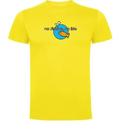 No Fishing No Life Short Sleeve T-shirt Yellow 2XL Men