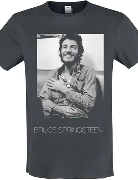 T-Shirt - Amplified Collection - Vintage - S bis XXL - für Männer - Größe L - charcoal - Lizenziertes Merchandise! - Männer - male - Bruce Springsteen - FashionsVida