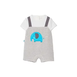 Boboli Tutina Senza Maniche 213073 Bicolor List 3 Mesi