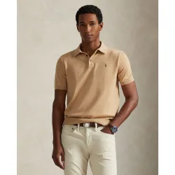 Jersey de hombre de algodón con cuello de polo