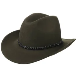Western Hat by - olive - Unisex - Size: S (54-55 cm)