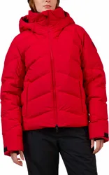 Veste de ski imperméable en duvet - W Wispile Ripstop Down Jacket Ruby Red - Taille M - Rouge