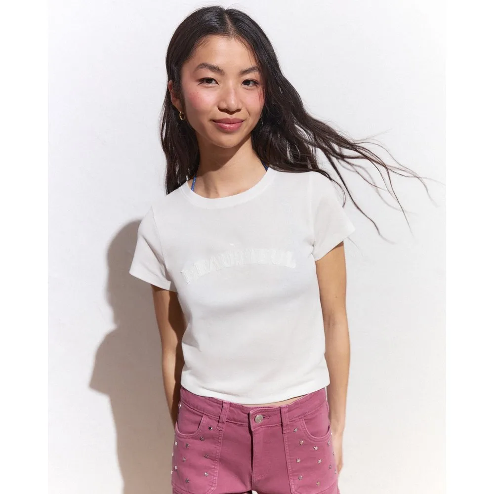 Camiseta de manga corta lisa de mujer - Green Coast - FashionsVida