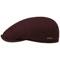 Belfast Vedrick Wool Flat Cap by - raspberry - Size: 58 cm
