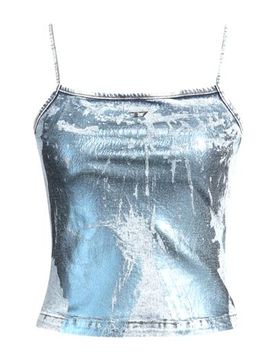 Diesel Top Damen Azurblau S Damen