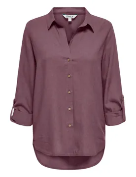Only Damen Hemd Bordeaux 515654