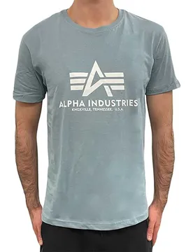 Industries T-shirt à Manches Courtes Basic Grey / Blue L