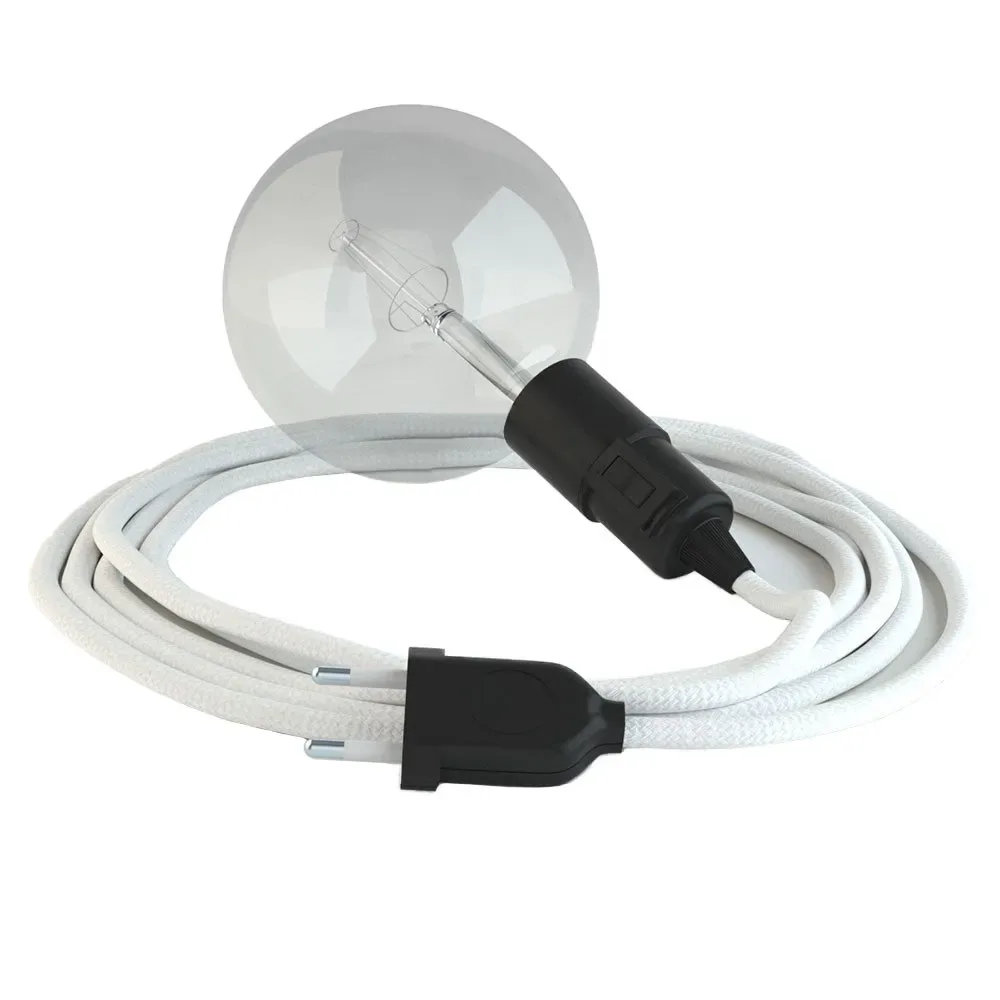 Cables Suspension Luminaire Rm01 5 M White / Black One Size - Creative - FashionsVida