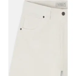 Silbon - Pantalón denim crudo