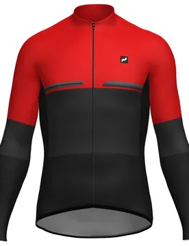Maglia A Maniche Lunghe Pro Black / Red