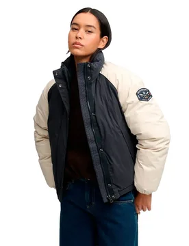 Veste Cotton Blend Padded Shell Eclipse Navy XS - Superdry - FashionsVida